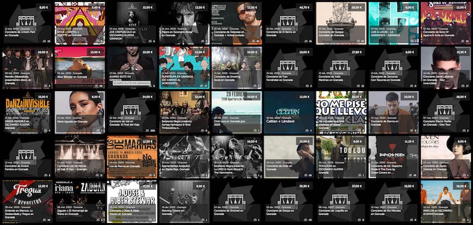Conciertos Granada 2020-2021 WegoW