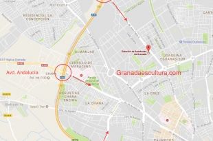en coche a la estacion de autobuses de granada